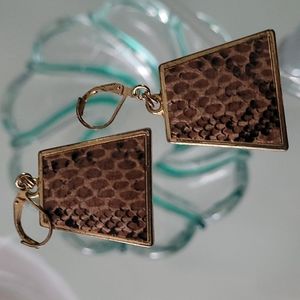 SNAKE SKIN Design Earrings